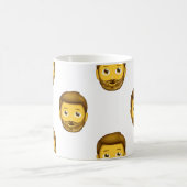 man met baard emoji koffiemok (Center)