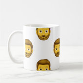 man met baard emoji koffiemok (Links)