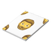 man met baard emoji notitieblok (Linkerzijde)