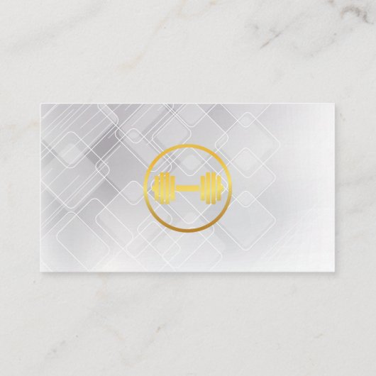 Man met Battle Ropes | Fitness Visitekaartje (Achterkant)