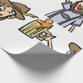 Man met bier cadeaupapier (Hoek)