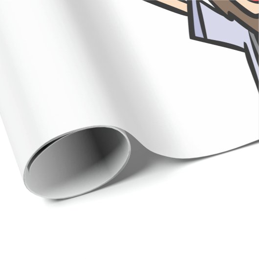 Man met bier cadeaupapier (Rol Hoek)