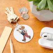 Man met bijbel sleutelhanger