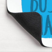 Man met blauwe koffie muismat (Hoek)