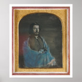 Man met blauwe mantel en revolver (40455) poster (Voorkant)