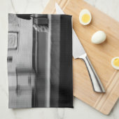 Man met boodschappentassen in de metro (Chatelet) Theedoek (Quarter Fold)