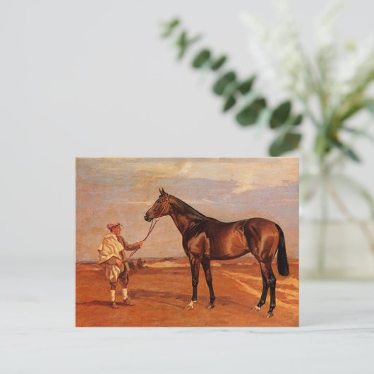  Man met bruine rassenpaars Briefkaart (Staand voorkant)