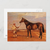 Man met bruine rassenpaars Briefkaart (Voorkant / Achterkant)