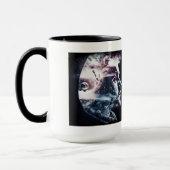 Man met dubbele blootstelling, Mok van 15 oz (Links)