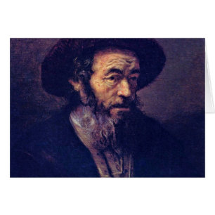 Man met een baard. Door Follower of Rembrandt