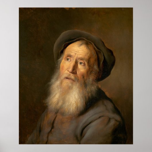 Man met een Beret - Jan Lievens Fine Art Poster (Voorkant)