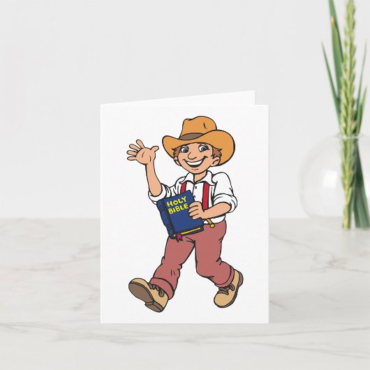 Man Met Een Bijbel Kaart