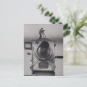 Man met een Filmcamera (1st Schot) Briefkaart (Staand voorkant)