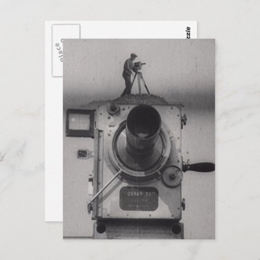 Man met een Filmcamera (1st Schot) Briefkaart (Voorkant / Achterkant)