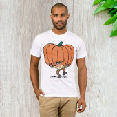 Man met een groot pompoen Mannen T-shirt