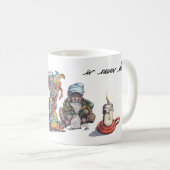 Man met een hoge wasmassa met ijzer en kaars koffiemok (Voorkant rechts)