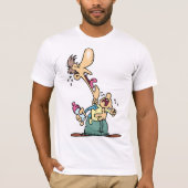 Man met een huilend Baby Mannen T-shirt (Voorkant)