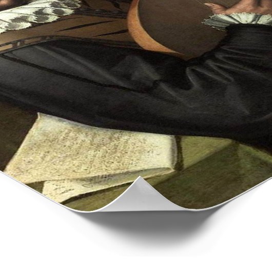 Man met een lute poster (Hoek)