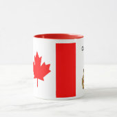 Man met een Mok op de dag van de doorn van Canada (Midden)