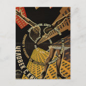 Man met een Poster Filmcamera Briefkaart (Voorkant)