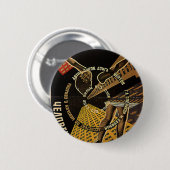 Man met een Poster Filmcamera Ronde Button 5,7 Cm (Voorkant /achterkant)