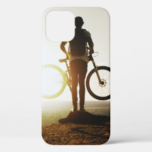 Man met fiets Case-Mate iPhone case