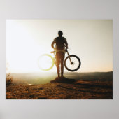 Man met fiets poster (Voorkant)