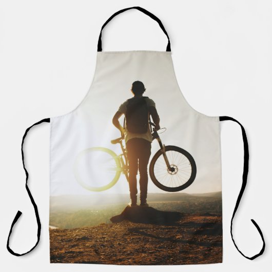 Man met fiets schort (Voorkant)