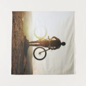 Man met fiets wandkleed (Voorkant (horizontaal))