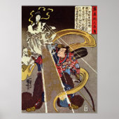 Man met Fox Goddess Kuniyoshi Fine Art Poster (Voorkant)