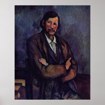 Man met gekruiste armen - Paul Cezanne - C1866