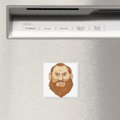 Man met gezichtsopname magneet (Insitu (Vaatwasser))
