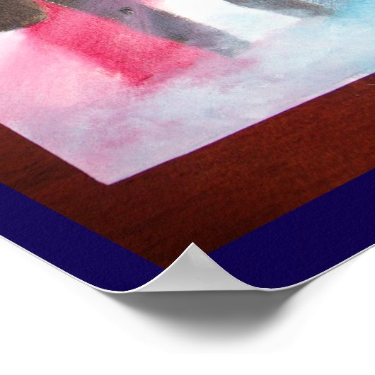 Man met gitaarPoster Poster (Hoek)