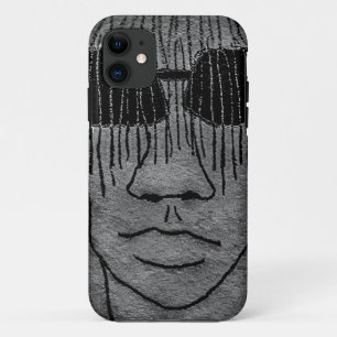 Man met glazen portrettekening Case-Mate iPhone case