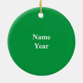 Man met golftas Kerstversiering Keramisch Ornament (Achterkant)