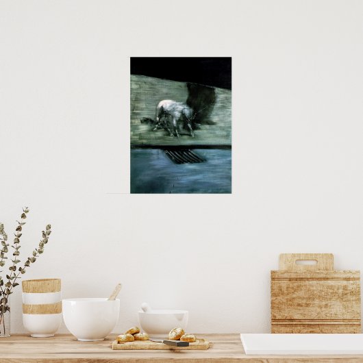 Man met hond poster (Keuken)