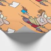 Man met koffie cadeaupapier