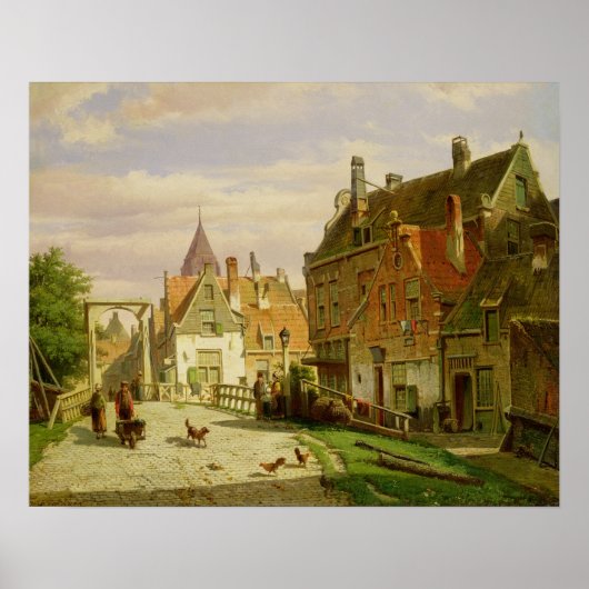 Man met kruiwagen poster (Voorkant)