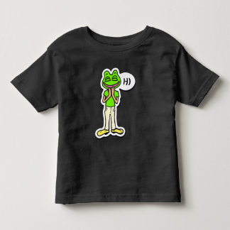 Man met Lachende Kikkerkop AI Kunst Kinder Shirts