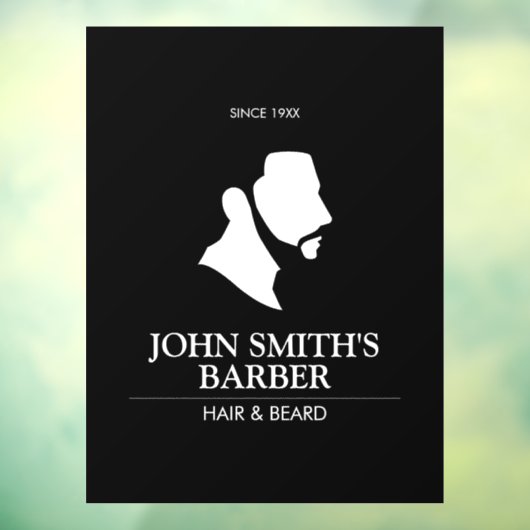 Man met Logo van reuzel Raamsticker (Vel 3)