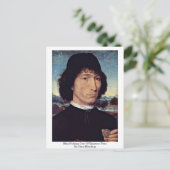 Man met Munt van keizer Nero door Hans Memling Briefkaart (Staand voorkant)