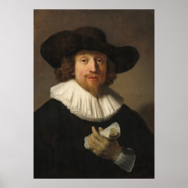 Man met muziekblad, Rembrandt Fine Art-Poster Poster