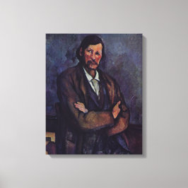 Man Met Over elkaar Geslagen Armen - Paul Cezanne  Canvas Afdruk