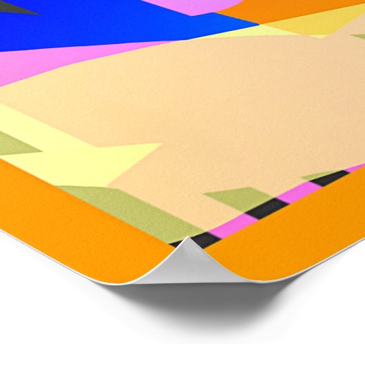 Man met Paarse objectieven Poster (Hoek)