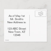 Man met paraplu Aankondigingskaart (Achterkant)