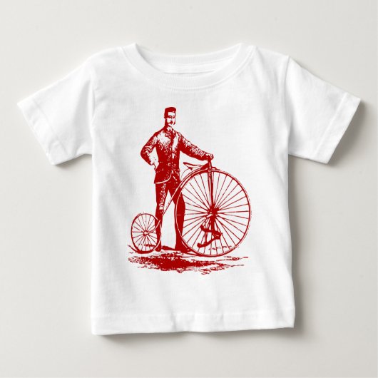 Man met Penny Farthing - Ruby Red (Voorkant)