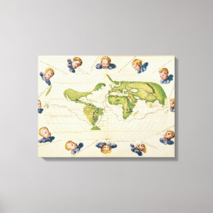 Man met pijp, 1892-96 (olie op canvas) canvas afdruk