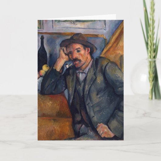 Man met pijpleiding - Paul Cezanne - c1890 Kaart (Voorkant)