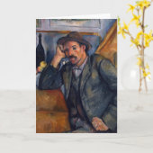 Man met pijpleiding - Paul Cezanne - c1890 Kaart (Gele Bloem)