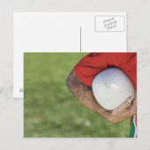 Man met rugbykogel briefkaart (Voorkant / Achterkant)